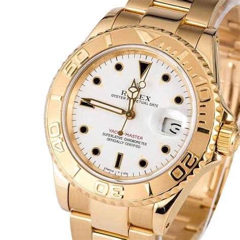 rolex yachtmaster solid gold|gold Rolex yacht master for sale.